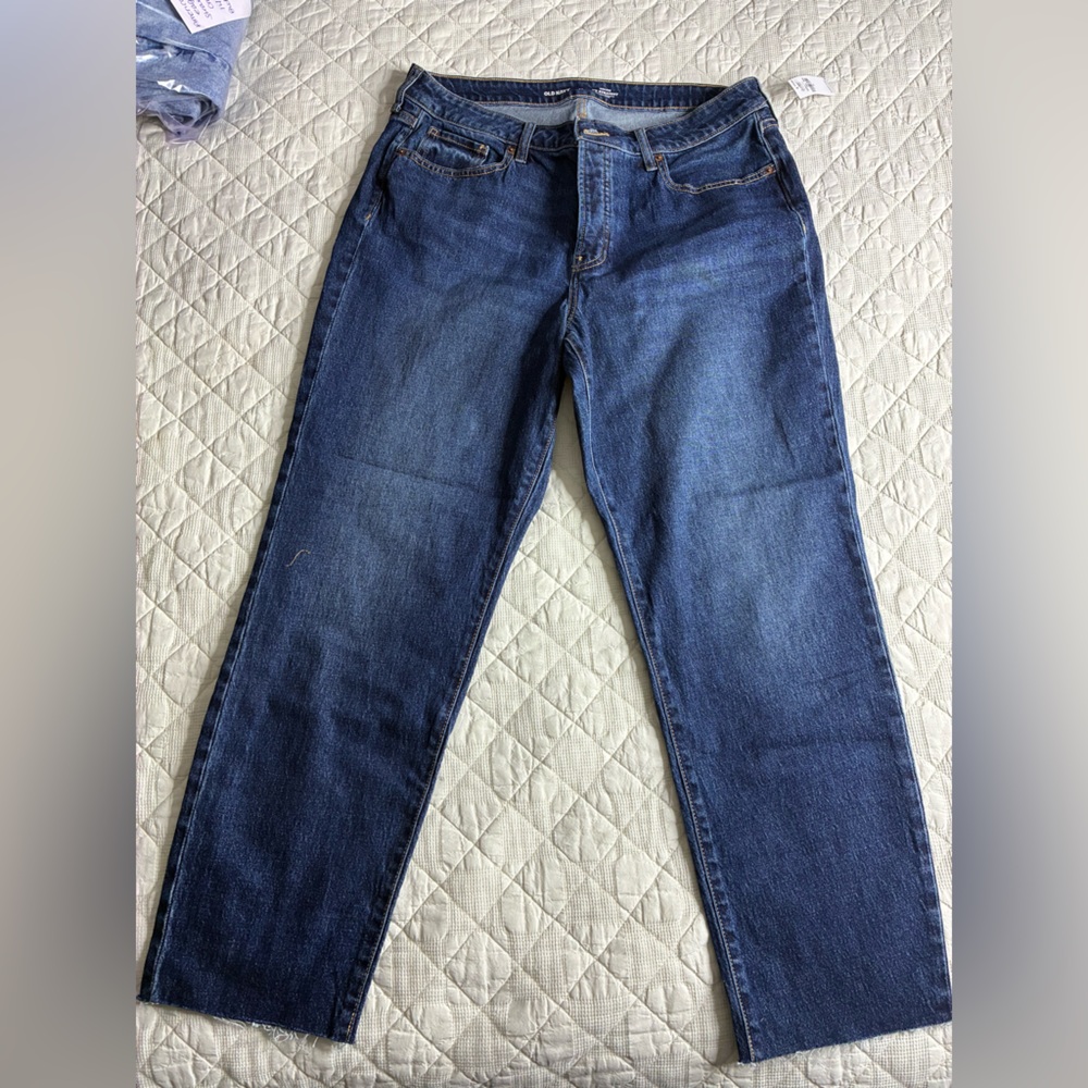 Old Navy Women's Straight Leg Jeans - Blue